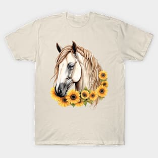 Horse and Sunflowers T-Shirt